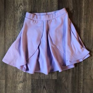 NWT Boohoo Skater Mini Skirt Lilac